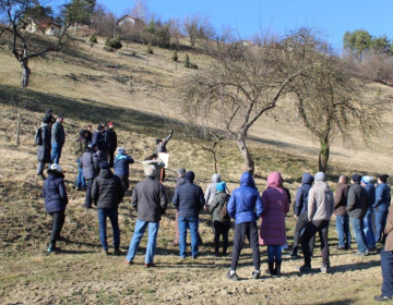 Delavnico smo izvedli na kmetiji Žerjav v Malih Dolah (foto: Nina Planinc)