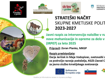 Naslovna stran predstavitve javnega razpisa